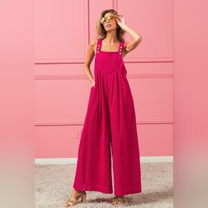 NWOT BiBi Corduroy Overalls Wide Leg